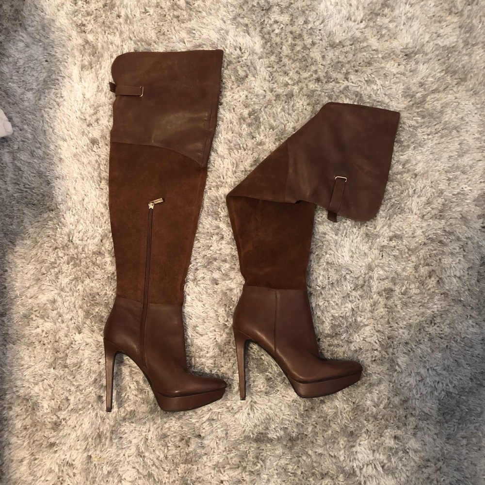 Jessica Simpson brown thigh high boots size 7 1/2